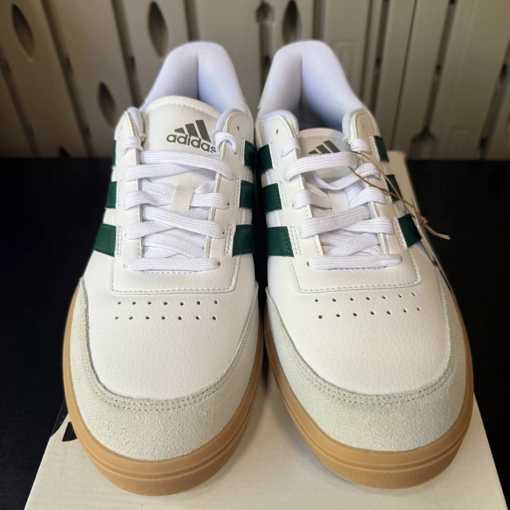 Adidas Men's Size 11 COURTBLOCK Shoes Sneakers White Green Gum IF6505